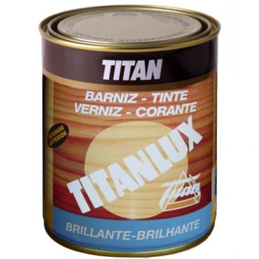 Titan barniz tinte brillo castaño 125ml.