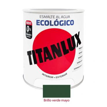 Titanlux esmalte ecológico brillo verde mayo 750 ml.