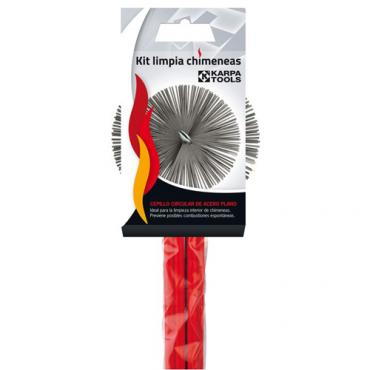 Kit limpieza chimeneas acero 150mm 