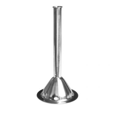 Embudo largo inox 1' N.32 con ribete