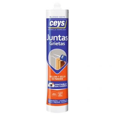 Ceys juntas grietas. Blanco. Cartucho 280 ml.