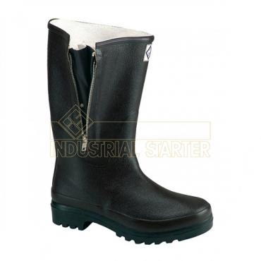 Bota goma ingen c/cremallera marrón (Talla 40)