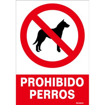 Señal prohibido  perros