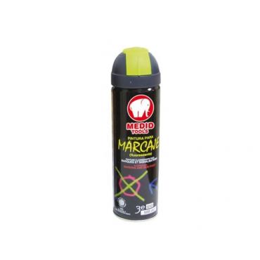 Spray de pintura fluorescente amarilla