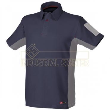 Polo algodón stretch azul/g (Talla XXL)