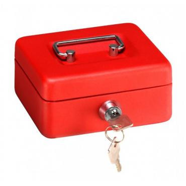 Caja caudales elegant rojo mate t4 con bandeja