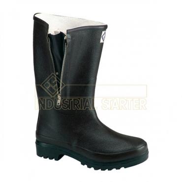 Bota goma ingen c/cremallera marrón (Talla 39)