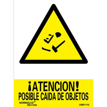 ¡Atención! posible caída de objetos 