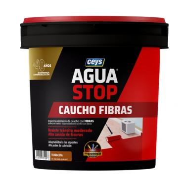 AguaStop caucho fibras. Terracota 1 Kg