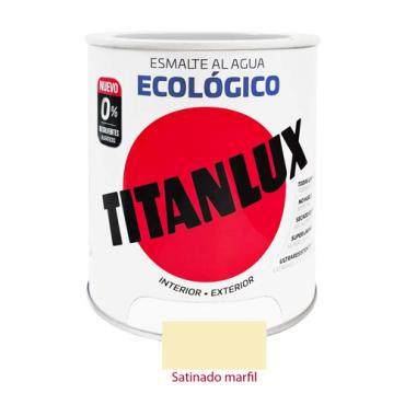 Titanlux esmalte ecológico satinado marfil 750ml.