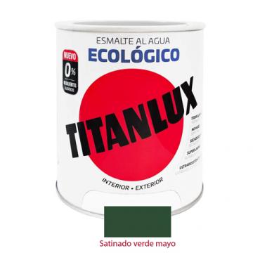 Titanlux esmalte ecológico satinado verde mayo 750ml.