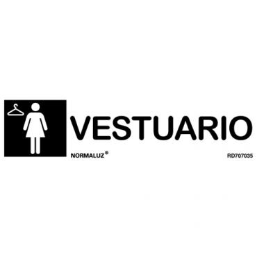 Señal vestuario