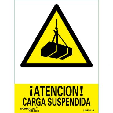 ¡Atención! carga suspendida