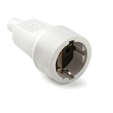 Base TT 16A-250V goma. Blanco