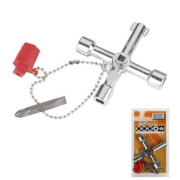 Llave para cabinas agua, gas, electricidad