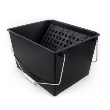 Cubeta dos asas 16 l con rejilla plástico