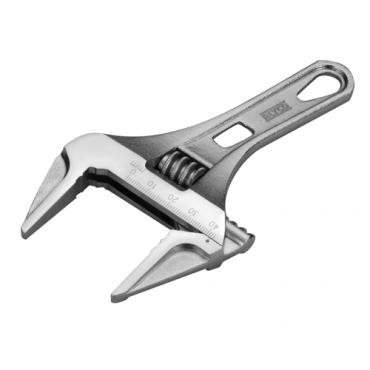 Llave ajustable corta. Apertura extra 140mm