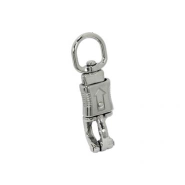 Mosquetón giratorio para ganado