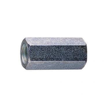 Manguito de unión zincado - hexagonal 10x30