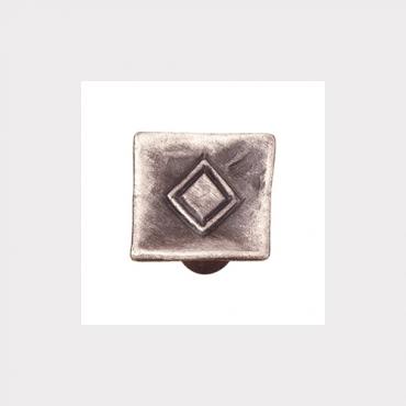 Pomo de rombo plata mate 20 mm. 2312P