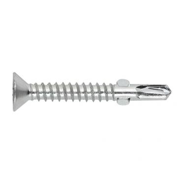 Tornillo autotaladrante 2 alas. Zincado. Torx 6,3 x 50