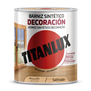 Barniz sintético decoración satinado. Incoloro