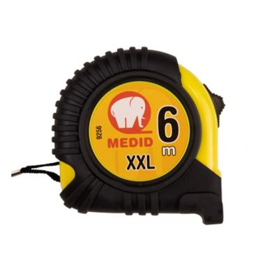 Flexómetro funda goma ABS + Elastollan 6 m x 25 mm
