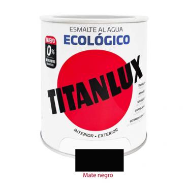 Titanlux esmalte ecológico mate negro 750ml