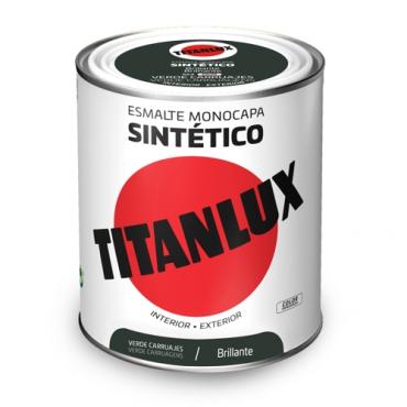Titanlux esmalte sintético brillante. Verde carruajes 0562 750 Ml.