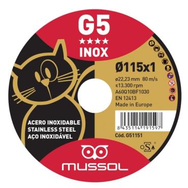 Disco G5 corte extrafino inox gato Ø 230x1.9 mm