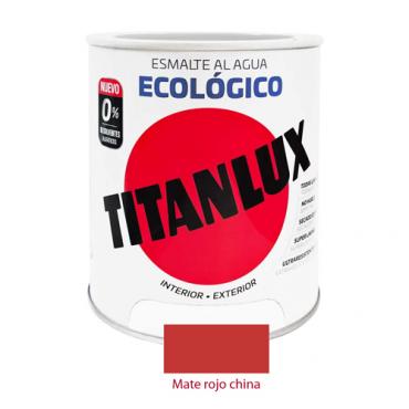 Titanlux esmalte ecológico mate rojo china 750ml