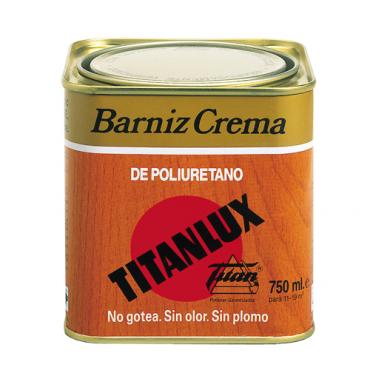 Barniz titanlux crema.sat castaño 750 ml