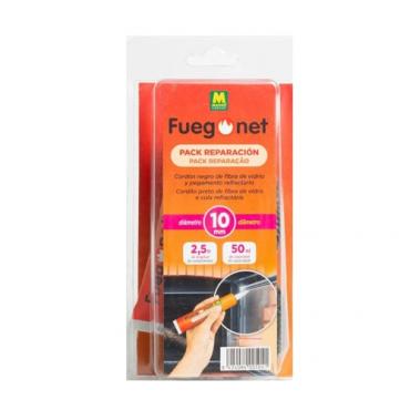 Pack de reparación: cordón 10 mm + pegamento refractario
