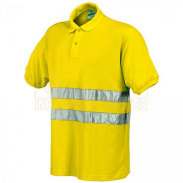 Polo alta visibilidad manga corta amarillo  (Talla XXL)