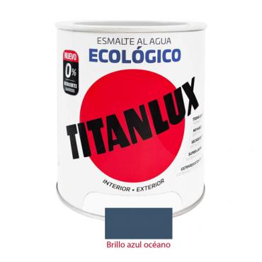 Titanlux esmalte ecológico brillo azul océano 750ml.