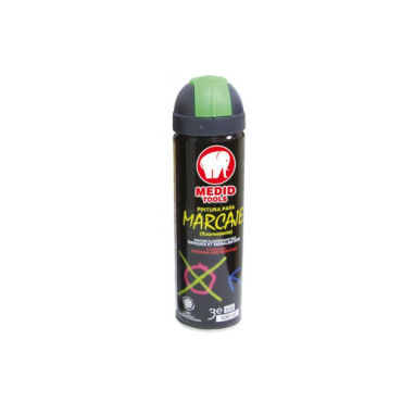 Spray de pintura fluorescente verde