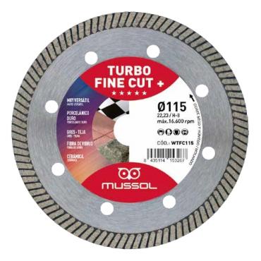 Disco diamante Turbo Fine Cut 115x1,3 mm eje 22.2mm