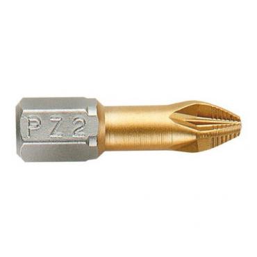 Punta Pozidrive (TIN) PZ3x25.c/plast.  815C-PZ 