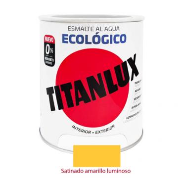 Titanlux esmalte ecológico satinado amarillo luminoso 750ml