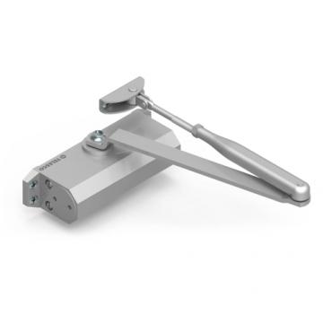 Cierrapuertas Compact 1000 con retenedor regulable Plata  A1159TPL  