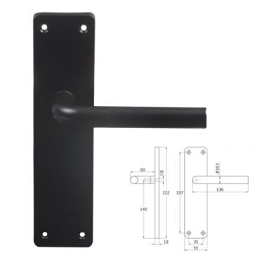 Manilla aluminio Mod. AL4P. Negro