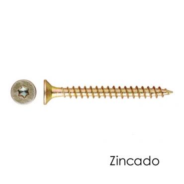 Tirafondo cab. avellanada torx zincado 6,0x160