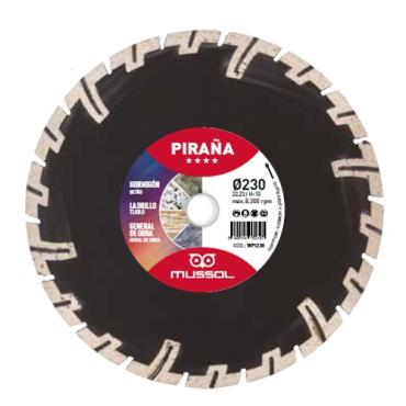 Disco diamante Piraña 115x2,7 mm eje 22.2m
