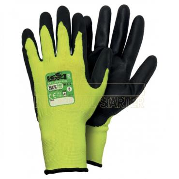 Guante nylon amarillo fluo con pu (Talla 8)