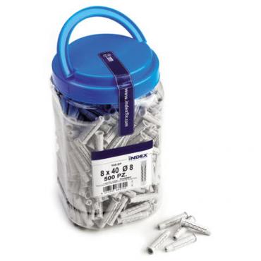 Bote plástico taco nylon T4S 8x40E