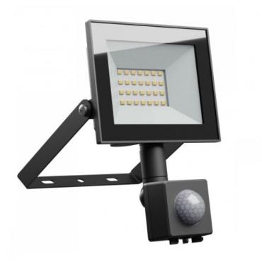 Proyector Led de exterior Noctis Lux 4 negro con sensor 20W 6000°K IP44