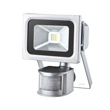 Foco led 10 w con sensor movimiento