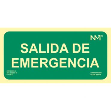 Señal salida de emergencia 