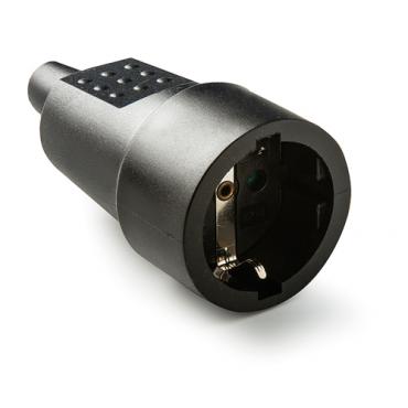 Base TT 16A-250V caucho negro