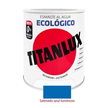 Titanlux esmalte ecológico satinado azul luminoso 750ml